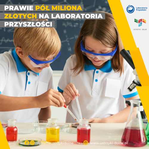 Prawie pół miliona złotych na Laboratoria Przyszłości!